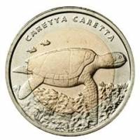 () Монета Турция 2009 год 1 лира ""  Биметалл  UNC